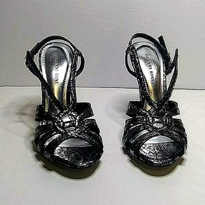 Gianni bini sliver mermaid heel women size 8